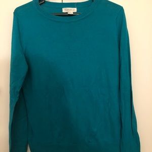 Teal long sleeve sweater